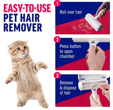 Reusable Pet Hair Roller – Remove Fur in Seconds
