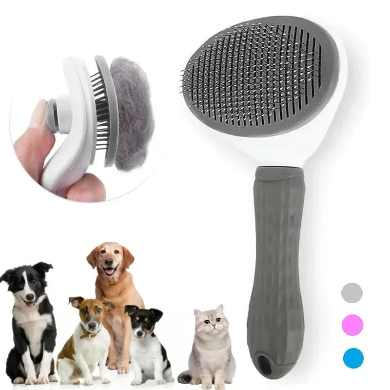 Self Cleaning Pet Brush – Removes Loose Fur Instantly