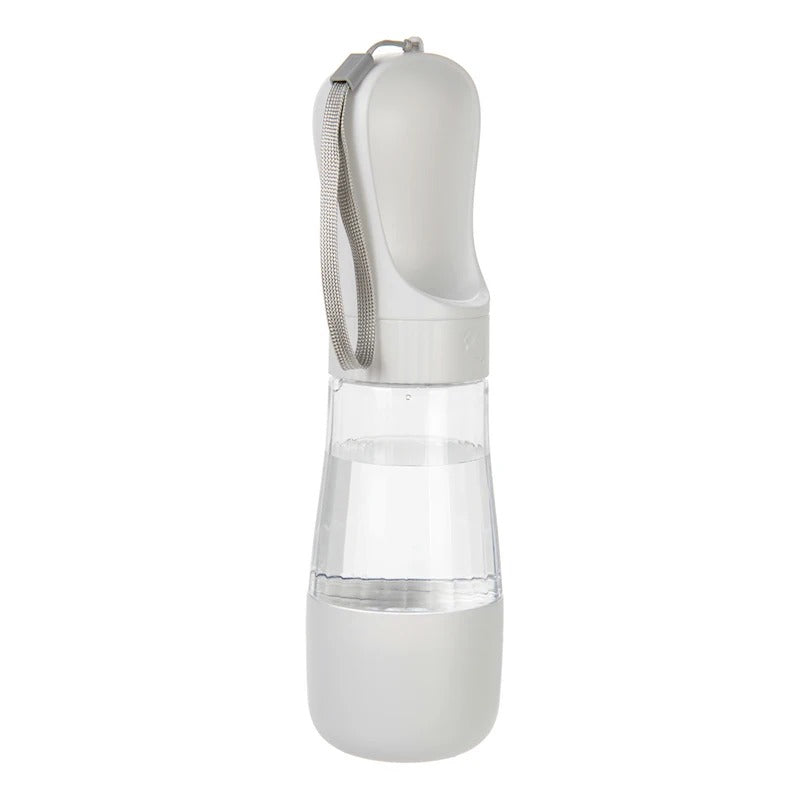 Portable Pet Water & Food Bottle – 2 in 1 Travel Feeder (330ml)