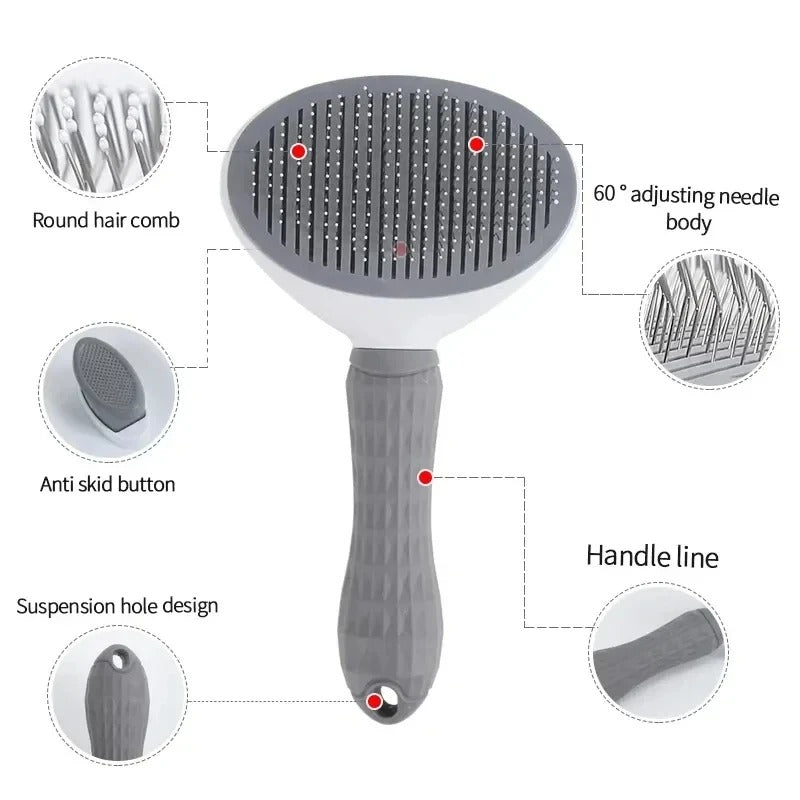 Self Cleaning Pet Brush – Removes Loose Fur Instantly
