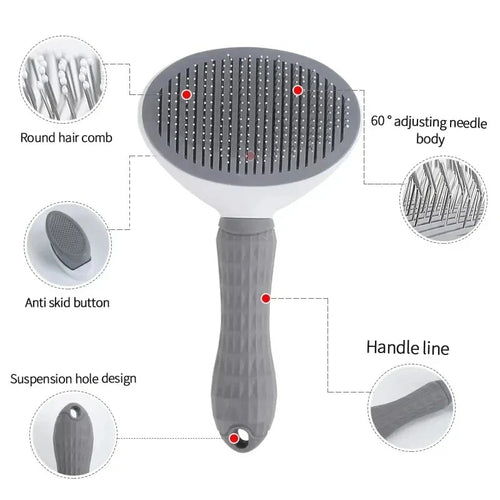 Self Cleaning Pet Brush – Removes Loose Fur Instantly